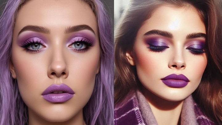 سایه چشم بنفش: اکسسوری بی‌نظیر برای زیبایی چشم‌ها