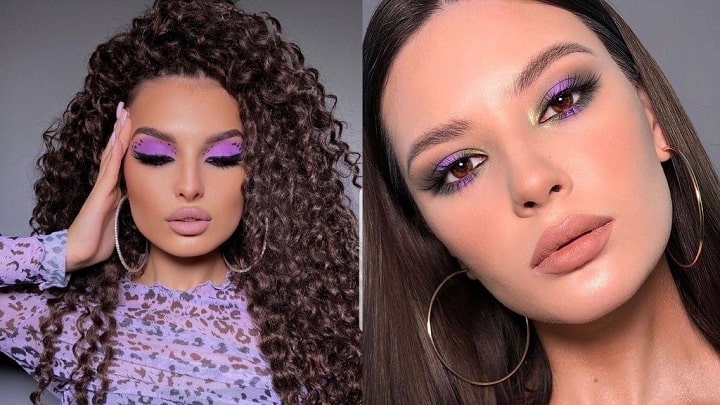 آرایش چشم با سایه بنفش: ترندهای جدید و کلاسیک