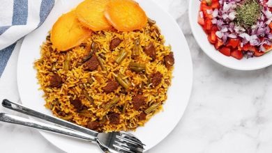 طرز تهیه لوبیا پلو مجلسی + نکات و ترفند