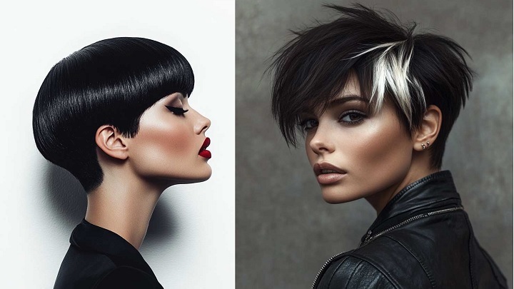 آرایش چشم دودی برای موهای کوتاه: نگاهی خیره کننده و جذاب