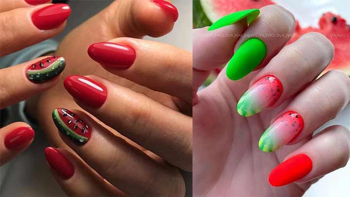 انواع مدل طرح‌های ناخن یلدایی 1403