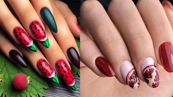 تلفیق سنت و مدرنیته در طراحی ناخن‌های یلدایی