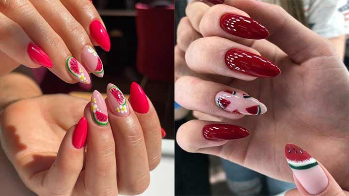 طرح‌های ناخن یلدایی؛ الهام گرفته از طبیعت پاییزی