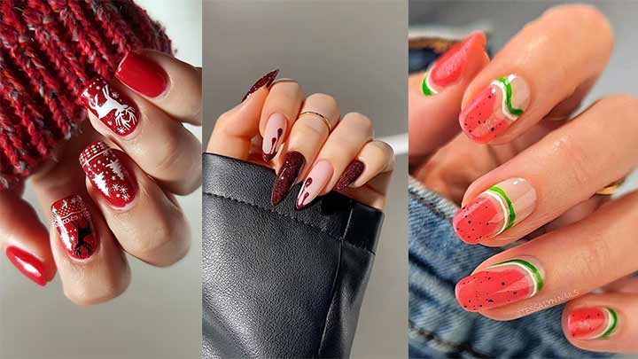 ناخن‌های یلدایی؛ ساده و در عین حال جذاب