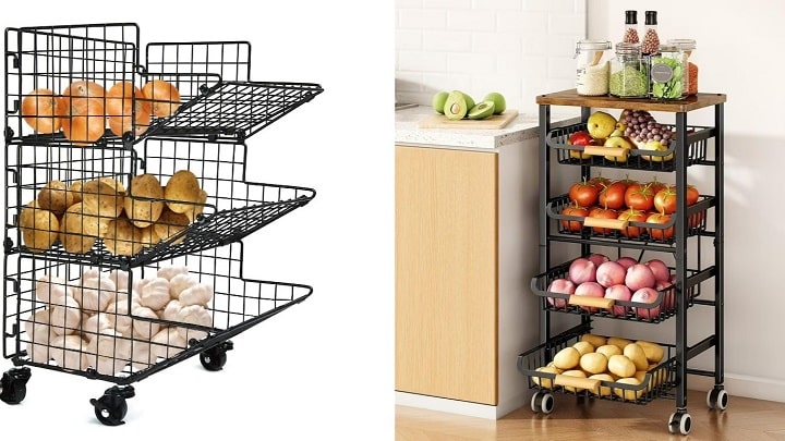 استندهای پیاز سیب‌زمینی چرخ‌دار جدید و ترند 2024