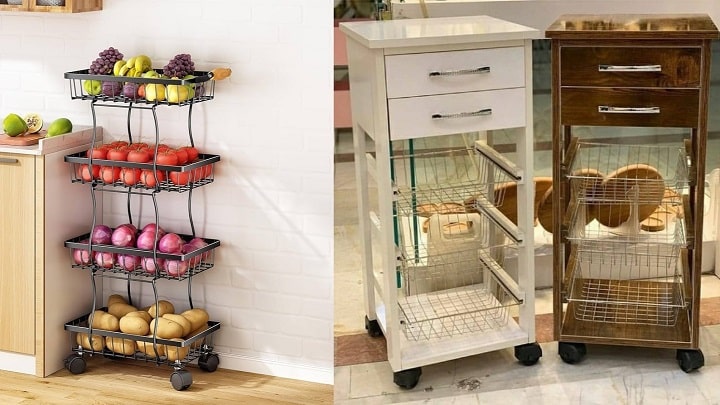 انقلابی در نگهداری سبزیجات با استند چرخ‌دار