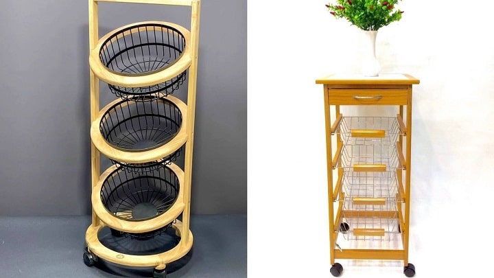 استند چرخ‌دار: یک اثر هنری کاربردی برای آشپزخانه