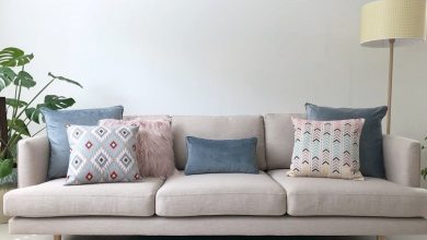 کوسن‌های جدید و ترند برای مبل طوسی