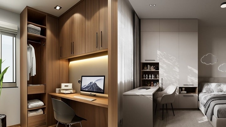 کمد دیواری با طراحی سفارشی: زیبایی و کارایی را با هم تجربه کنید