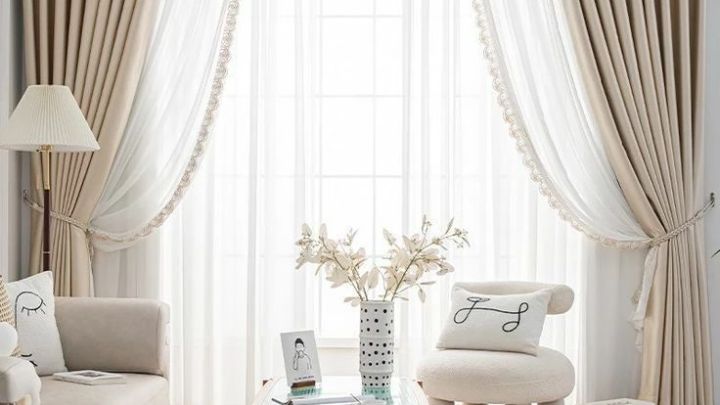 پردههای ابریشمی ساده برای پذیرایی پردههای ابریشمی ساده برای پذیرایی