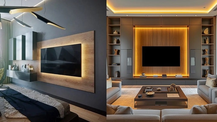 تی وی وال‌های سنگی: جلوه‌ای لوکس و مدرن برای خانه‌تان