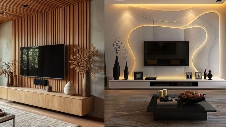 طراحی‌های خلاقانه برای تی وی وال‌های مدرن و لاکچری
