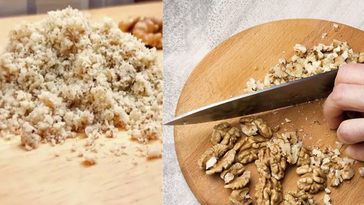 آماده سازی گردو برای تهیه یک غذای گیلانی آماده سازی گردو برای تهیه یک غذای گیلانی