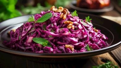 طرز تهیه سالاد کلم قرمز ترکیه + نکات و فوت و فن