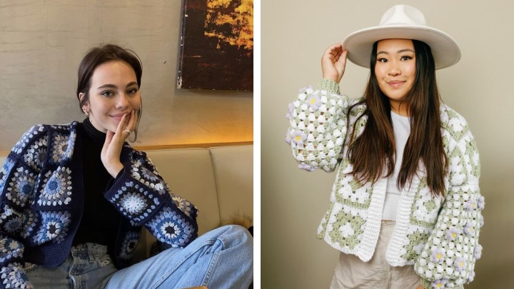 بافتنی‌های جلو باز با طرح‌های متنوع و جذاب