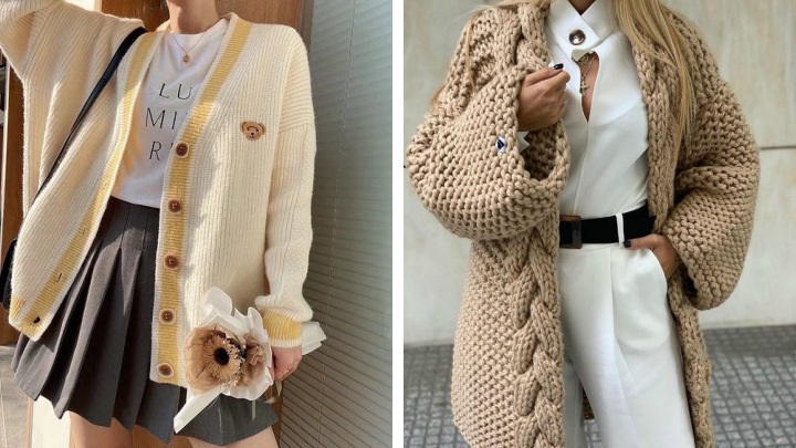 بهترین همراه برای روزهای سرد: ژاکت‌های بافتنی جلو باز