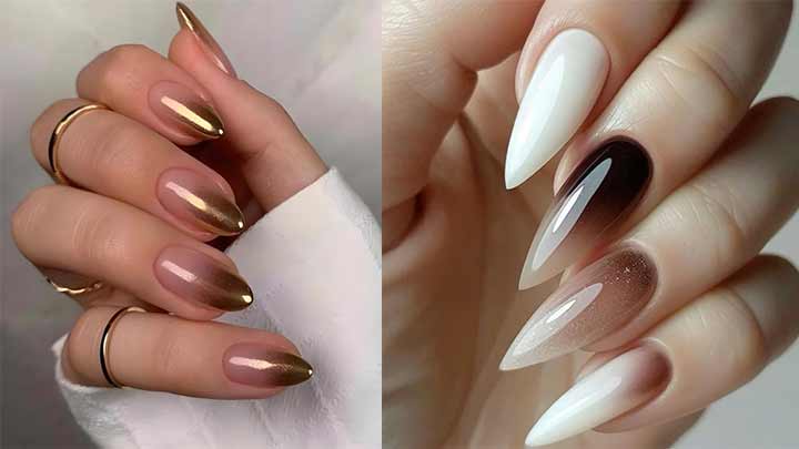 با ناخنهای آمبره قهوهای، در مرکز توجه باشید با ناخنهای آمبره قهوهای، در مرکز توجه باشید