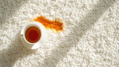 موثرترین مواد خانگی برای از بین بردن لکه چای روی فرش