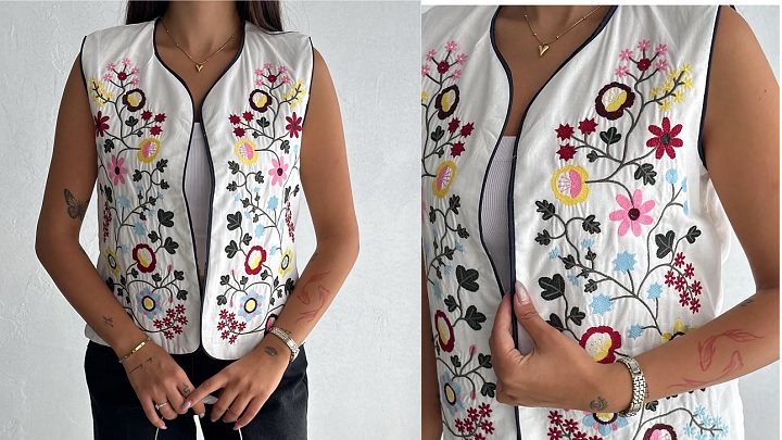 جلیقه‌های گلدوزی: ترکیبی از مد و هنر