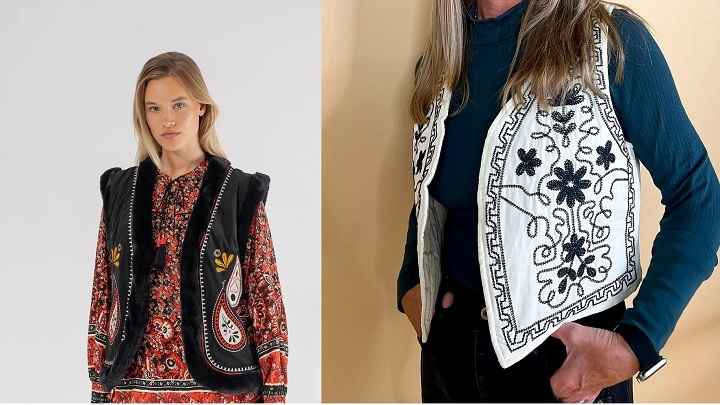 با جلیقه‌های گلدوزی، همیشه مد باشید