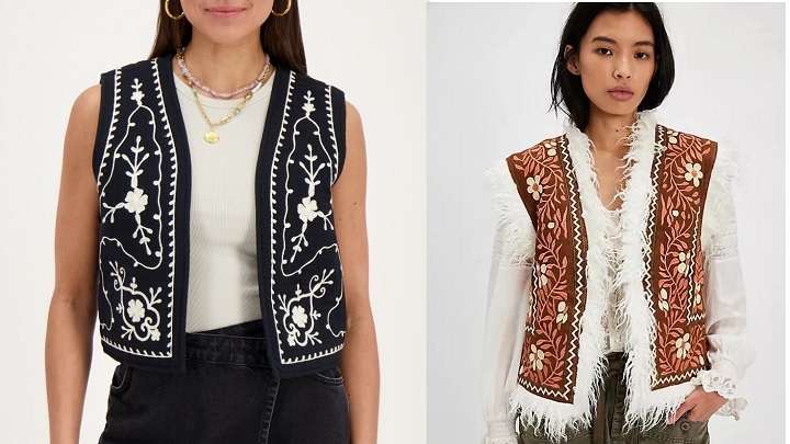 جلیقه‌های گلدوزی: ترند جدید مد