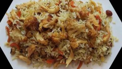 طرز تهیه گل کلم پلو + ترفند و نکات