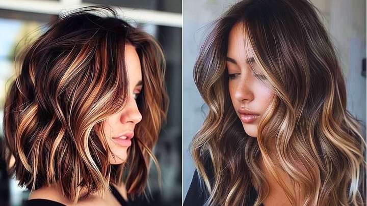 هایلایتهای ترند سال برای موهای قهوهای هایلایتهای ترند سال برای موهای قهوهای