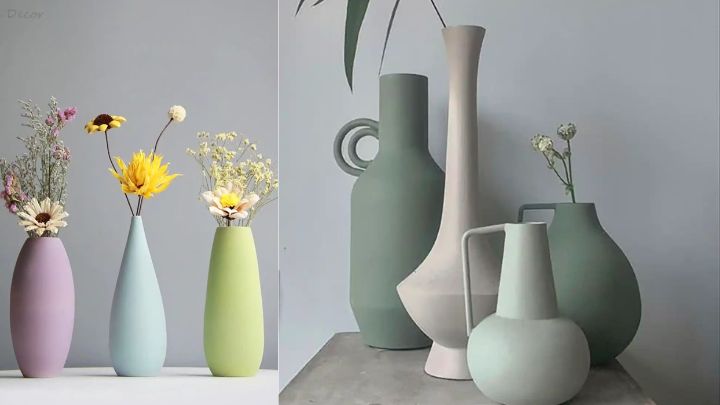 گلدانهای استوانهای ساده مینیمال گلدانهای استوانهای ساده مینیمال