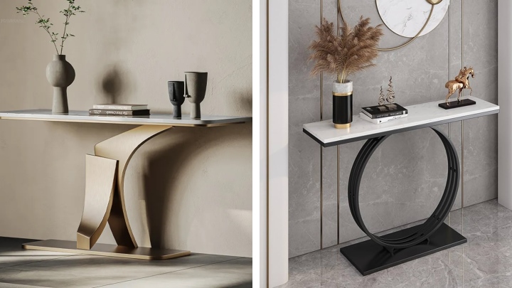 زیبایی و استحکام در یک قاب: کنسول‌های فلزی مدرن