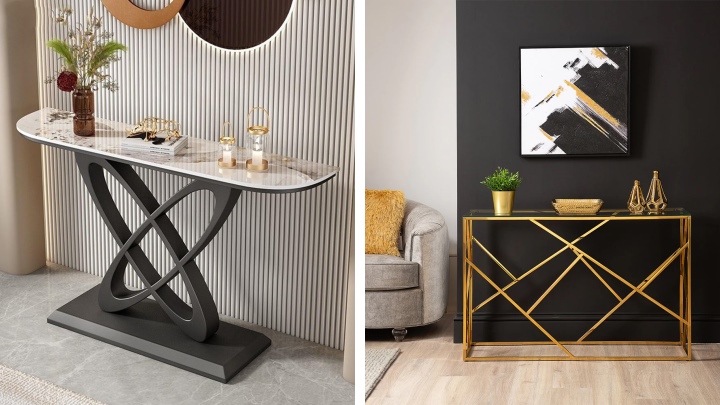 کنسول‌های فلزی: اکسسوری‌های لوکس برای خانه‌های امروزی