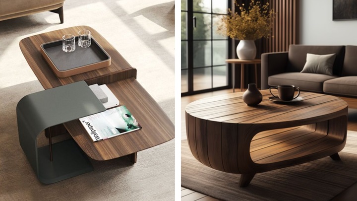 جدیدترین مدل‌های میز عسلی چوبی؛ مدرن و شیک