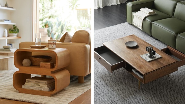 میز عسلی چوبی: مدلهای مینیمال و شیک میز عسلی چوبی: مدلهای مینیمال و شیک