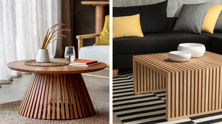 میز عسلی چوبی: طراحیهای هندسی و خلاقانه میز عسلی چوبی: طراحیهای هندسی و خلاقانه