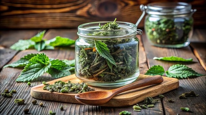 مراحل تهیه دمنوش گزنه مراحل تهیه دمنوش گزنه