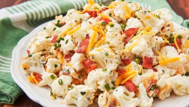 طرز تهیه سالاد گل کلم با انار؛ خوشرنگ و مجلسی