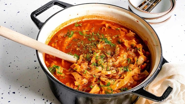 طرز تهیه سوپ کلم برگ طرز تهیه سوپ کلم برگ