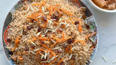 طرز تهیه قابلی پلو (کابلی پلو) افغانی + نکات و فوت‌وفن‌ ها
