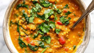 طرز تهیه خوراک عدس هندی (کاری عدس)+ نکات و فوتوفن ها