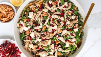 طرز تهیه سالاد انار و مرغ یلدایی برای شام+ نکات تکمیلی