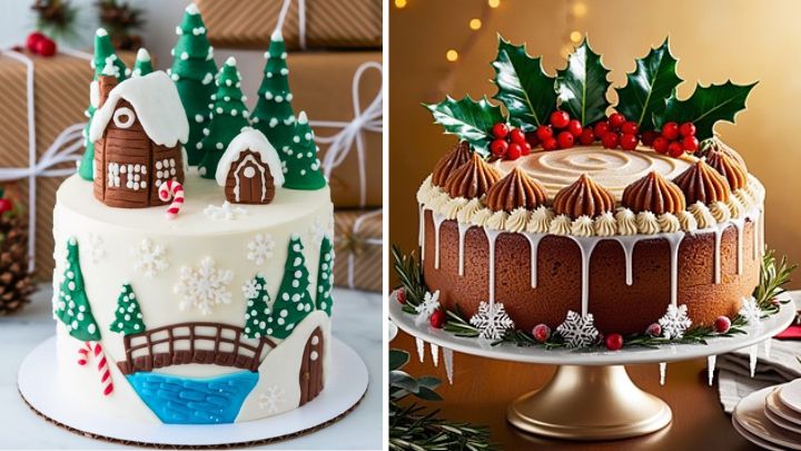 ایده‌های خلاقانه برای کیک کریسمسی
