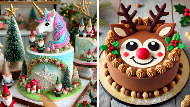 کیک‌های کریسمسی که چشم‌ها را خیره می‌کنند