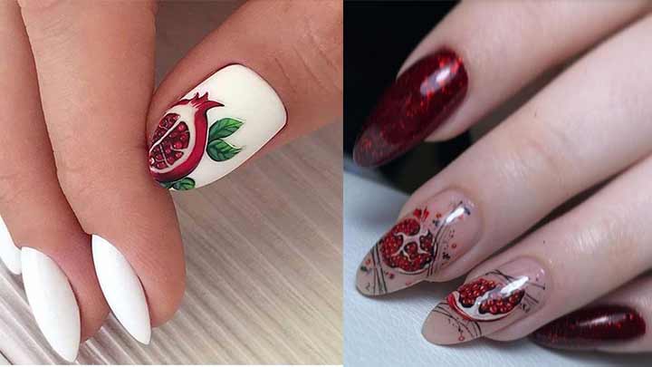 ناخنهای هنری با طرح انار: نمادی از زیبایی و شکوه ناخنهای هنری با طرح انار: نمادی از زیبایی و شکوه