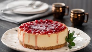 طرز تهیه چیز کیک انار برای شب یلدا + نکات و فوت و فن