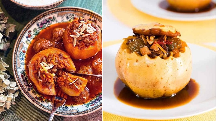 طرز تهیه دلمه به با سس مخصوص