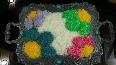 طرز تهیه برنج رنگی با کلم قرمز + نکات و فوت‌و‌فن‌ ها