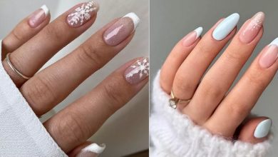 21 ایده برای استفاده از طرح دانه برف روی ناخن در زمستان امسال