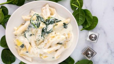 طرز تهیه پاستا اسفناج خامه‌ای برای شام+ نکات و فوت‌و‌فن ها