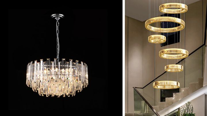 انواع لوسترهای کریستالی؛ مدرن و لوکس انواع لوسترهای کریستالی؛ مدرن و لوکس