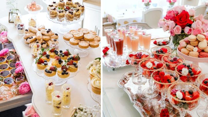 29 ایده برای یک عصرانه فراموش نشدنی: میزهایی که چشم‌ها را خیره می‌کنند