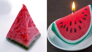 27 مدل شمع با طرح هندوانه برای یلدای 1403؛ ایده‌هایی متفاوت